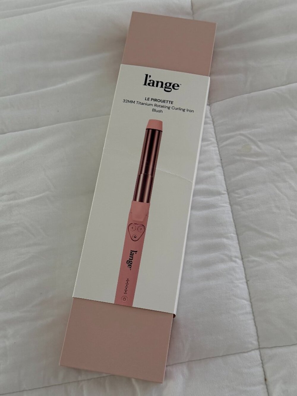 L’ange NIB Le Pirouette 32MM Titanium Rotating Curling Iron & Rival Heat Shield